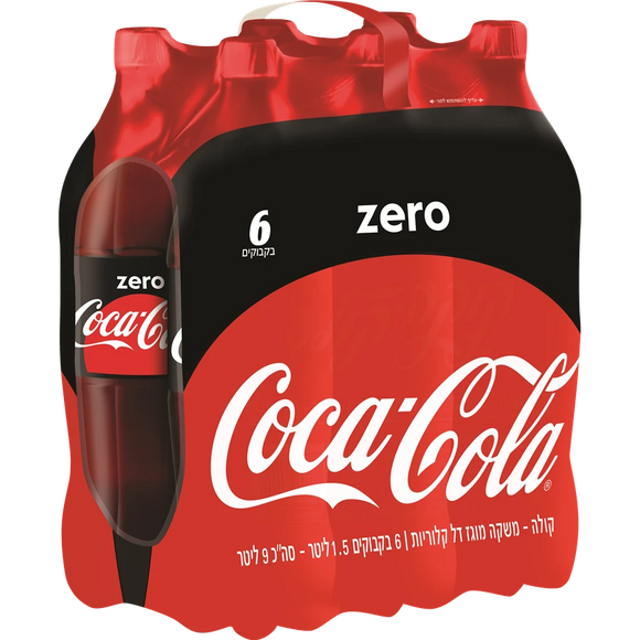 Coca-Cola Zero - 6 Bottles x 1.5 liter