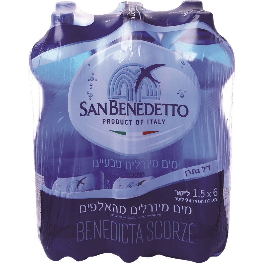 San Benedetto Lightly Carbonated Water - 6 x 1.5 liter – Shoppy Supermarket  Israel