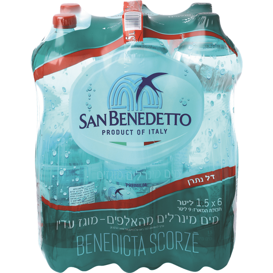 San Benedetto Lightly Carbonated Water - 6 x 1.5 liter – Shoppy Supermarket  Israel