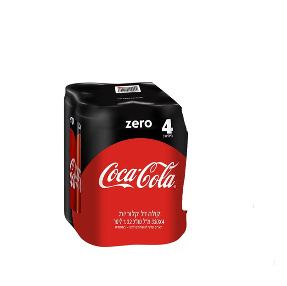 Coca-Cola Zero - 4 cans x 330 ml