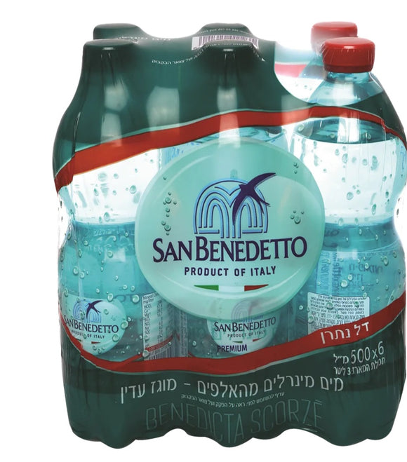 San Benedetto Lightly Carbonated Water - 6 x 500 ml