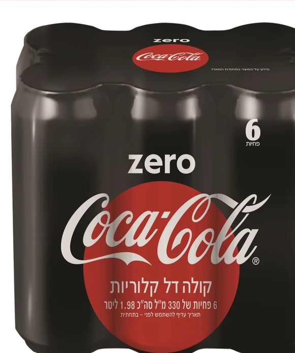 Coca-Cola Zero - 6 cans x 330 ml