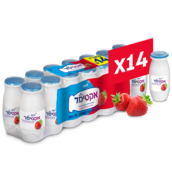 Actimol Strawberry Yogurt Drink 1.5% - Pack of 14