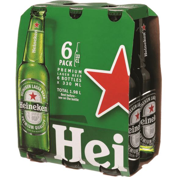 Heineken Beer - 6 x 330ml