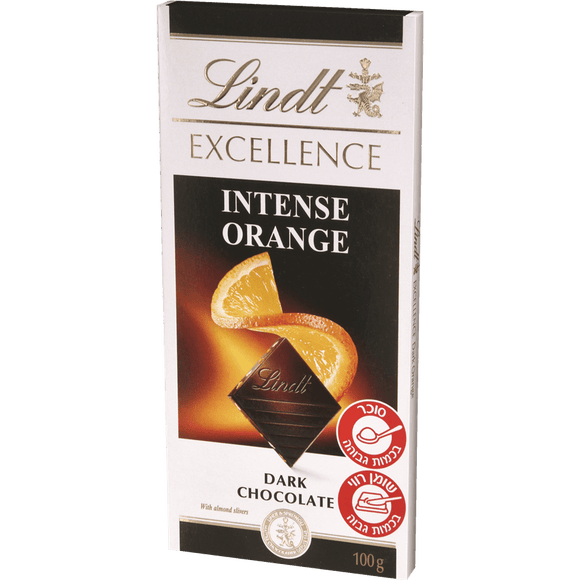 Lindt Excellence Dark Chocolate Bar - Intense Orange