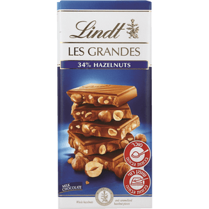 Lindt Les Grandes Milk Chocolate Bar - Roasted Hazelnut