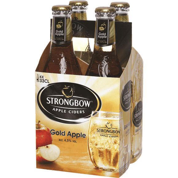 Strongbow Alcoholic Apple Cider  - 4 x 330ml