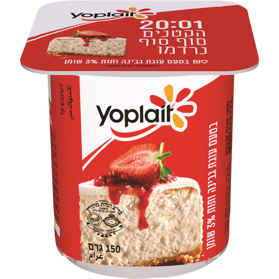 Yoplait Yogurt 3 Strawberry Cheesecake Shoppy Supermarket Israel